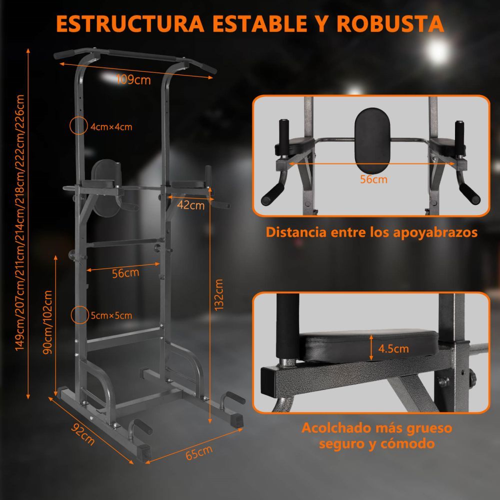 Estación de Ejercicio Ajustable para Entrenamiento Fitness