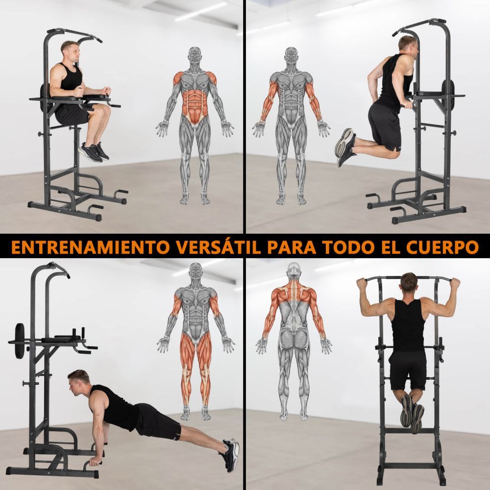Estación de Ejercicio Ajustable para Entrenamiento Fitness