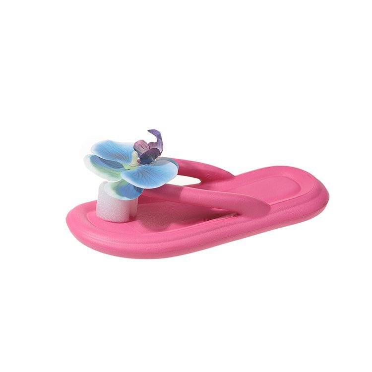 Butterfly Blue Design Soft Bottom Flip Flops Women Casual Non-slip Flip-flop
