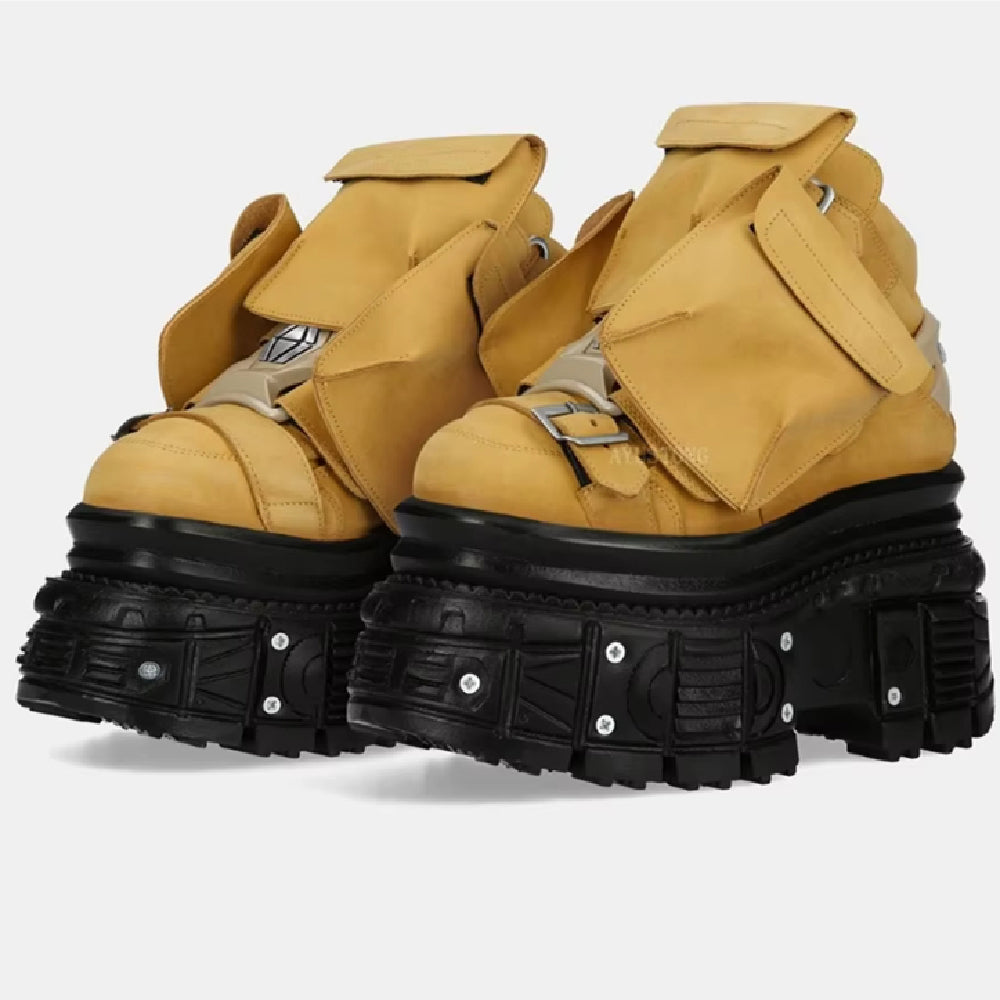 Women's Casual Platform Lace-up Ankle Boots