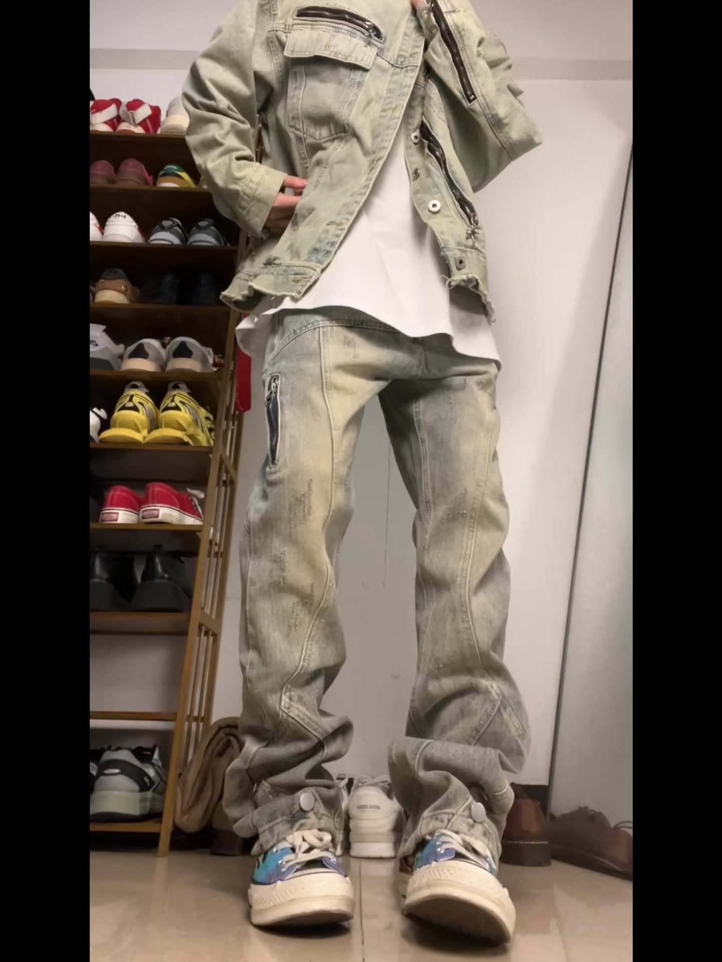 Men's Summer Versatile Simple Harajuku Jeans Lazy