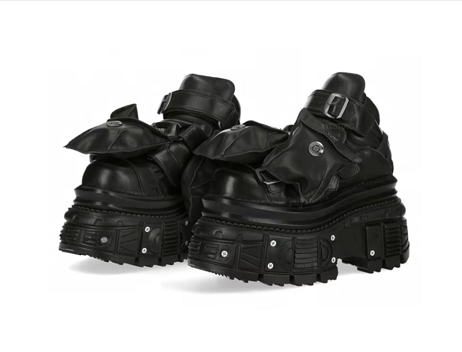 Women's Casual Platform Lace-up Ankle Boots
