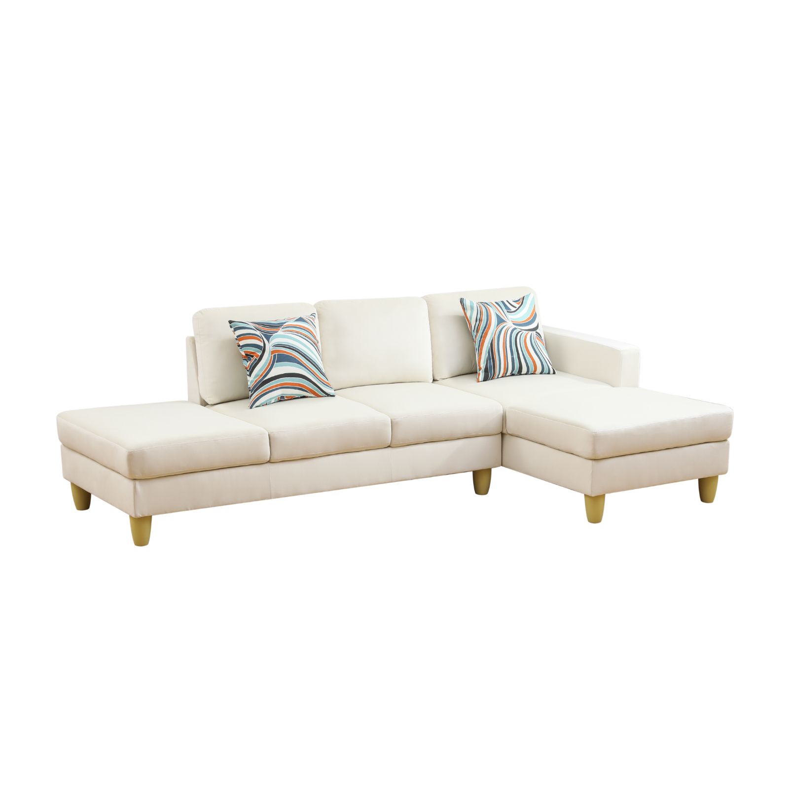 Self-pickup Only--Beige Lint 2-Piece Couch Living Room Sofa Set